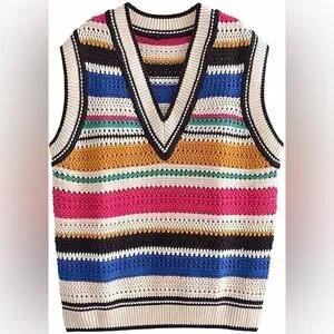 Moromoro2 ニット color knited string vest Moromoro2 ニット color knited string vest - メルカリ